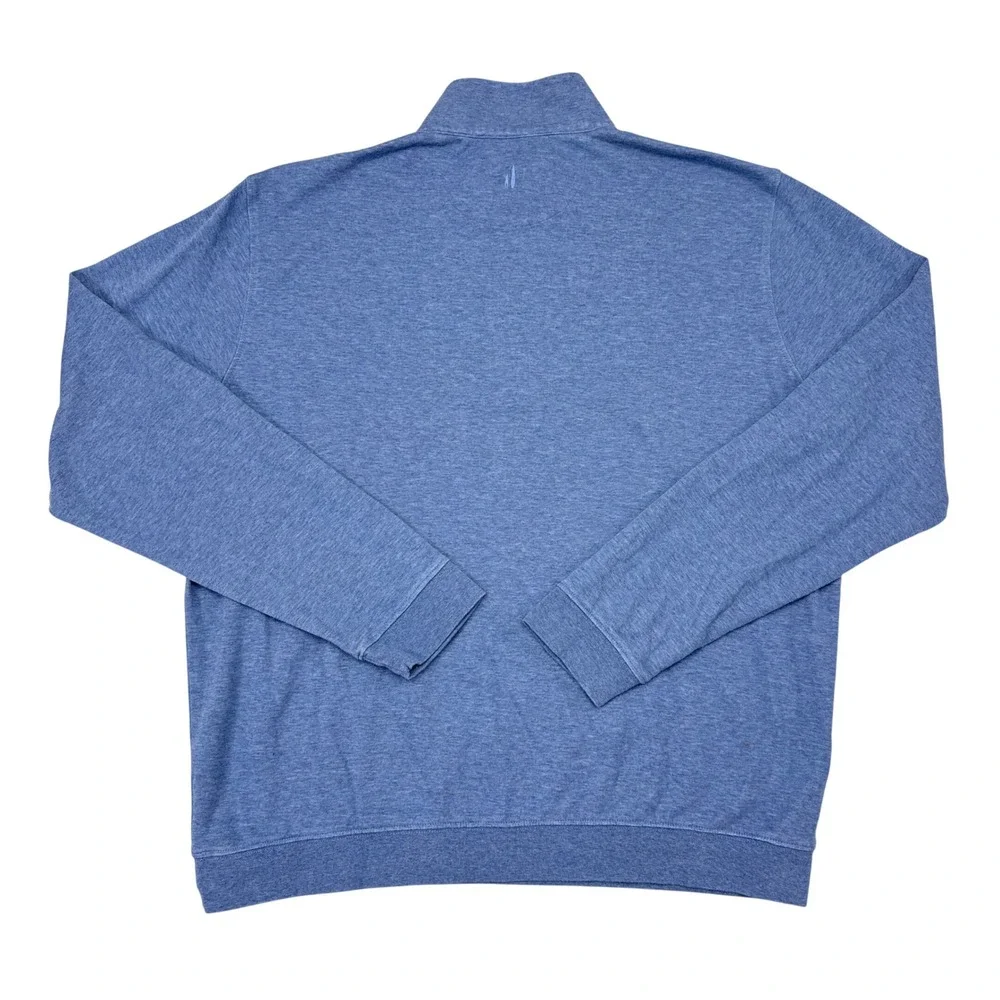 Johnnie O Sully 1/4 Zip Pullover Sweater Mens Size XL Blue Knit Golf Casual